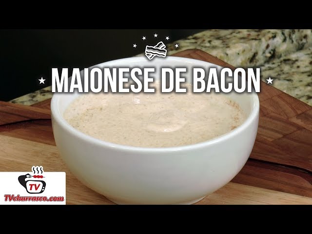 Maionese de Bacon 🥓, ou Baconese do churrasqueiro. #bacon