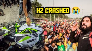 H2 AUr Bmw Pr West Bengal Jaatey Waqt Logo Ne Chakka Jaam Kardiya 😰 Aur H2 Ka Crash Hoagaya