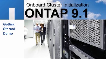 ONTAP 9.1 cluster initialization using OnCommand System Manager