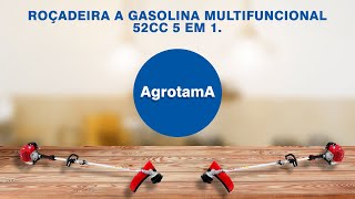 Roçadeira a Gasolina Multifuncional 52cc 5 em 1 - Nagano