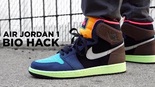 The Craziest Air Jordan 1 Yet?! Air Jordan 1 Bio Hack Baroque Brown Review  - YouTube