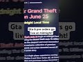 Gta 6 pre orders go live at midnight!