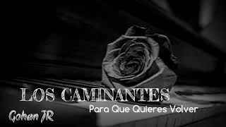 Video-Miniaturansicht von „Para Que Quieres Volver - Los Caminantes (Letra)“
