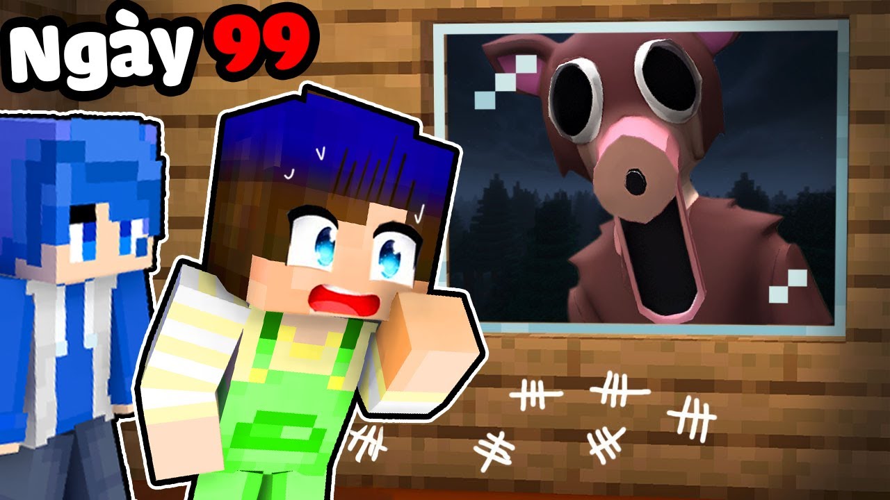 99 Ngày Sinh Tồn Trong Rừng Quái Vật Trong Minecraft