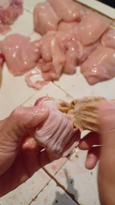 cara mudah beraihin ampela #cuttingchicken #cuttingskills