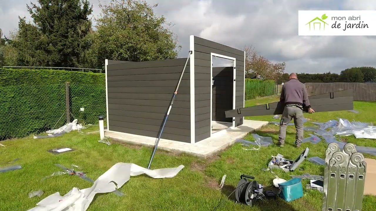 Abri de jardin métal. Comment monter un abri de jardin