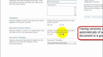 Creating a Document library