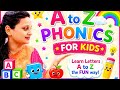A to Z Phonics  for Kids 🌈 | ABC Alphabet Learning for Toddlers | Happy Learning 