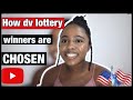 How are Dv lottery winners selected ? #dv2025  #greencard