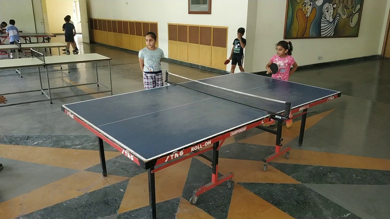 Table tennis practice by kids YouTube