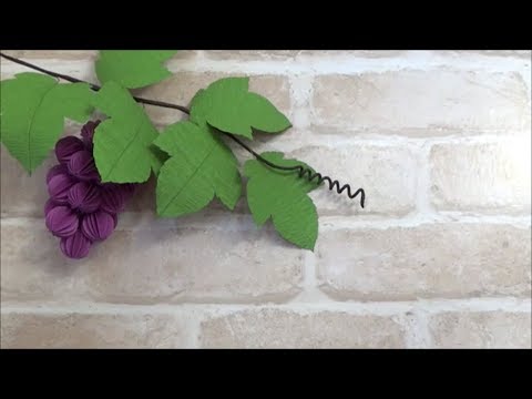 画用紙 秋の飾り 可愛い ぶどうの作り方 Diy Drawing Paper Cute How To Make Grapes Youtube