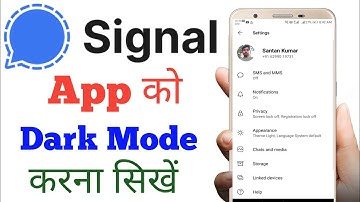 How to Enable Dark Mode in Signal Private Messanger App | Signal App Me Dark Mode Kaise Enable Kare