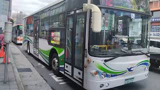 『中興巴士』紅12路線 往捷運石牌站 EAA-059 金龍電巴 零排放電動公車 士林國中 攝