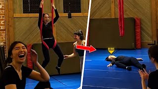 We Tried Doing Aerial Yoga... Ft. Xchocobars