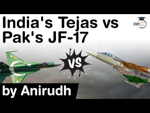 India's Tejas Fighter Jet vs Pakistan's JF 17 - Facts about LCA Tejas & JF 17 explained #UPSC #IAS