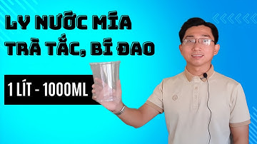 Ly nhựa 1 lít - 1000ml Đựng Trà Tắc, Nước Mía, Nước Ép Giá Sỉ TPHCM