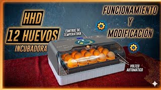 How it WORKS and how to IMPROVE the automatic incubator H 12 Eggs