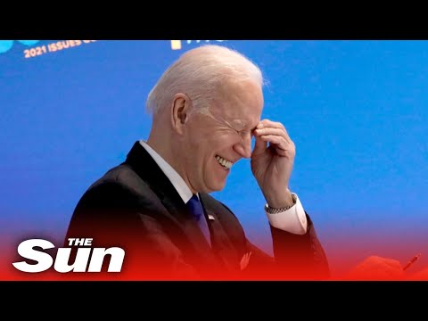 Joe Biden red faced as live feed CUT OFF amid White House briefing.