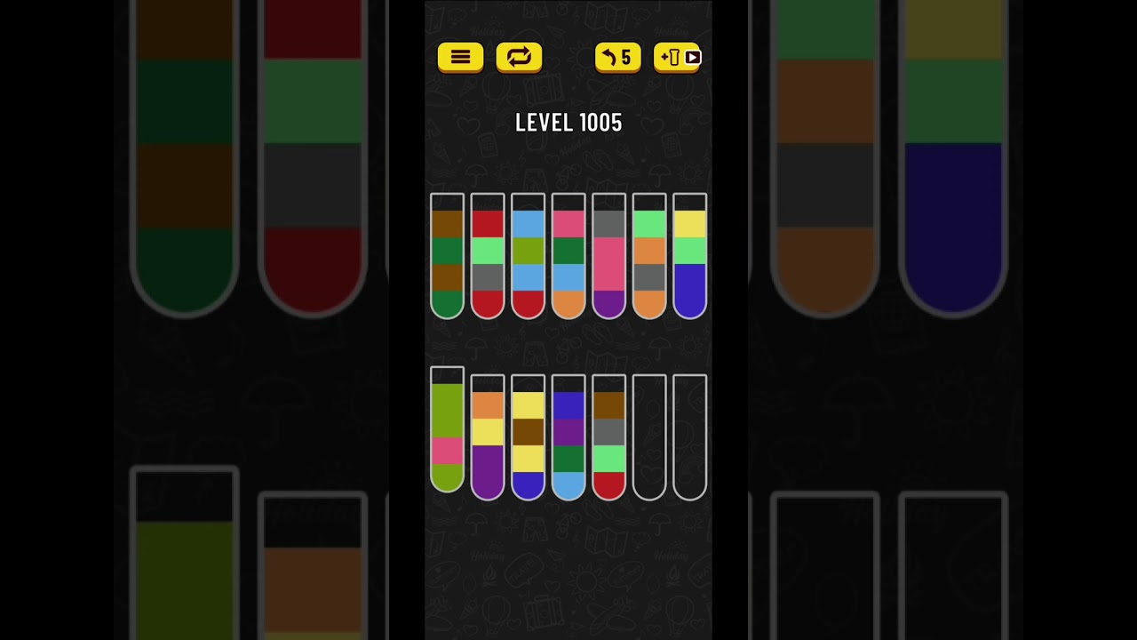 Water sort puzzle level 1005