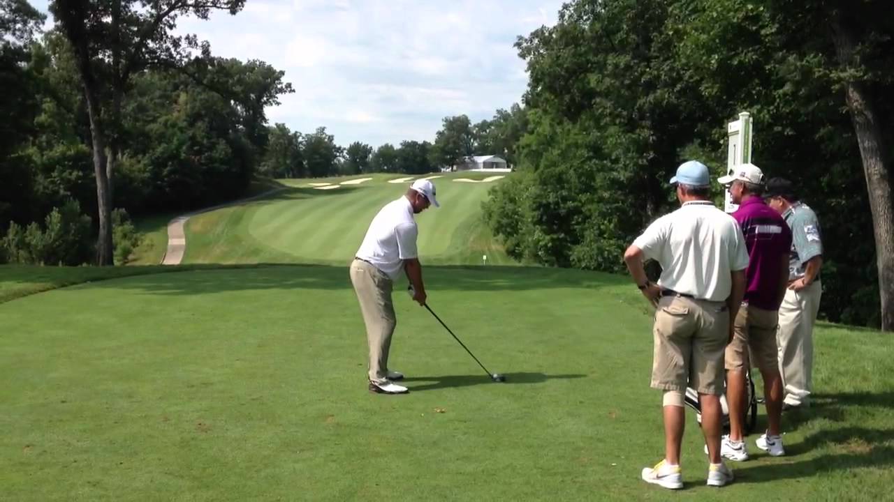 Chris couch teeing off
