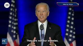 Biden declares victory after divided election, Trump refuses to concede defeat