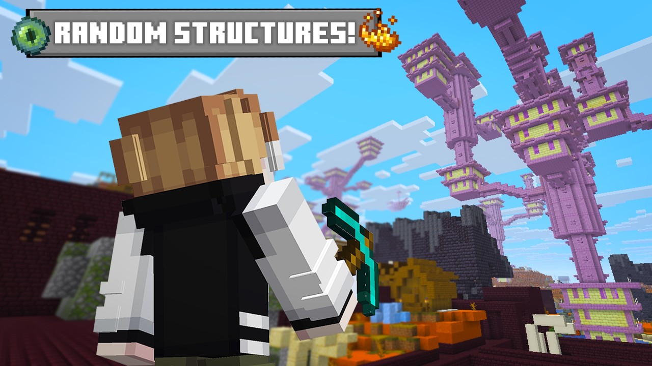 Minecraft But Structures RANDOMLY MULTIPLY!