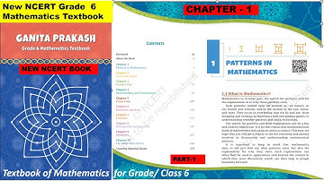 Chapter 1 || Part - 1 || Patterns in Mathematics || Class 6 Maths || GANITA PRAKASH || New Ncert||