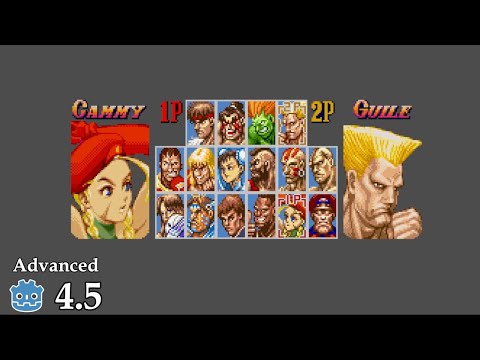 How to character selection for 2 players - Learn Godot 4 UI - no talking