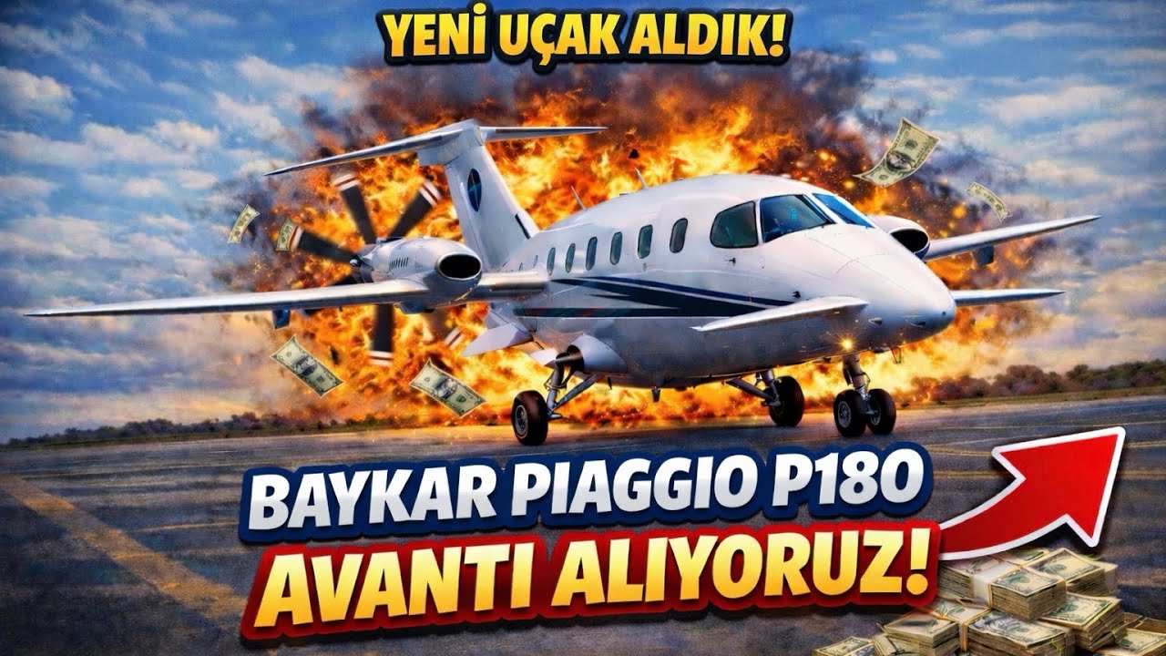 Baykar Piaggio P180 Avanti Uçağımızı Alıyoruz