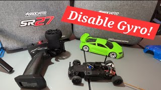 Team Associated SR27 How to disable gyro