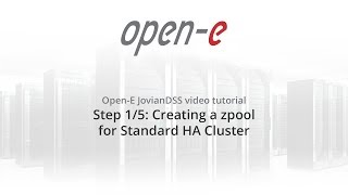 Creating a zpool for Standard HA Cluster - step 1/5