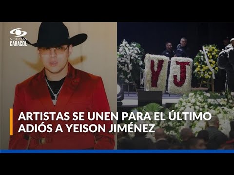 Artistas rinden homenaje a Yeison Jiménez en Movistar Arena; fanáticos acompañan la despedida
