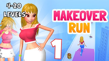 Makeover Run - Gameplay Part 1 All Levels 4-20 Android, iOS #1