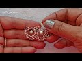 ⚜️Cute Chandbaali Earrings with Pearl & Seed beads/How to make Beaded Jewelry/Aretes Tutorial diy