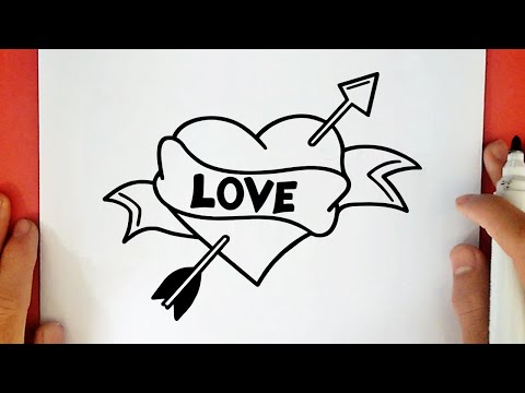 Vidéo: Comment Dessiner Un Coeur Avec Une Flèche