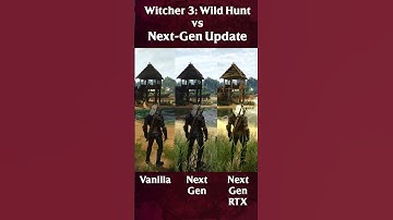 Witcher 3 vs Next Gen RTX ON/OFF #shorts