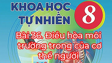 KHTN 8 - Bài 36. Điều hoà môi trường trong của cơ thể - Kết nối tri thức