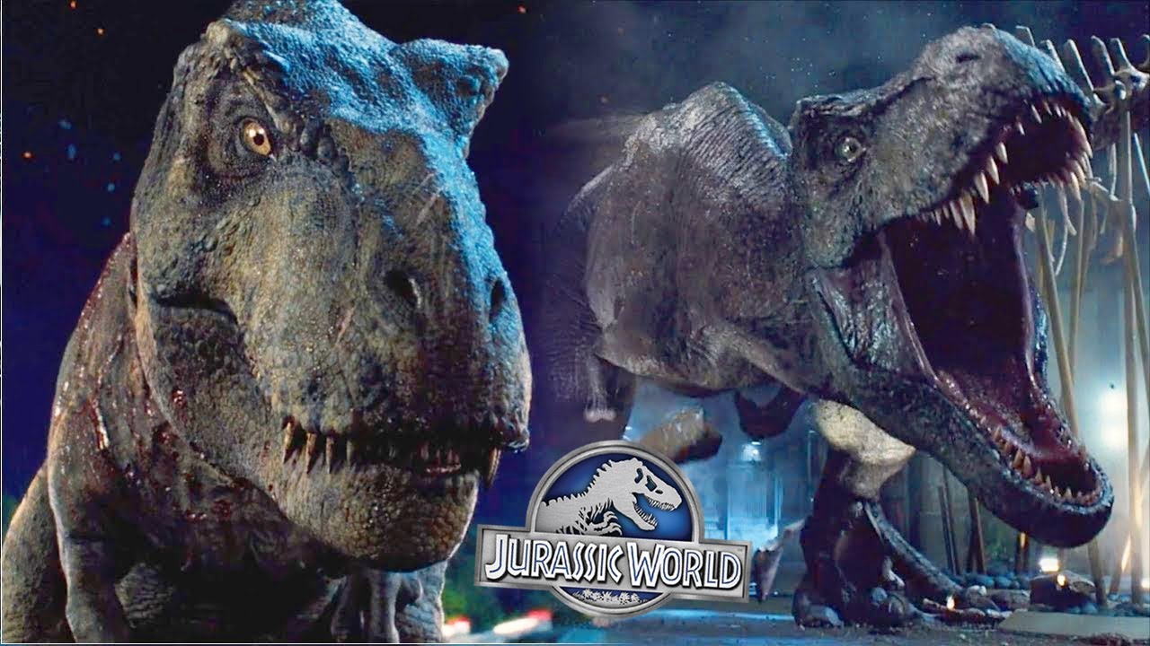 JURASSIC WORLD - ENFRENTANDO 3 TIRANOSSAUROS! - YouTube