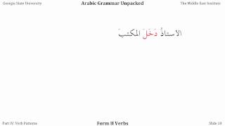 AGU402 Form II Verbs