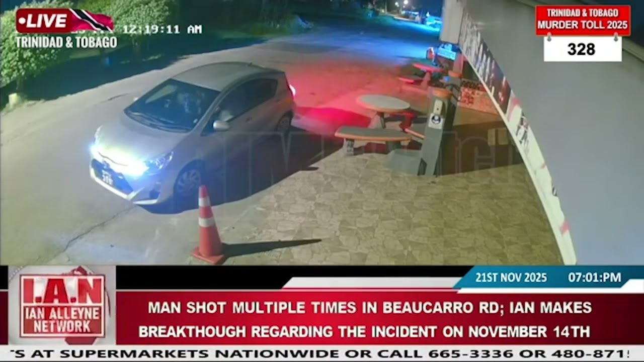 Man shot multiple times in Couva, CCTV captures shooting: