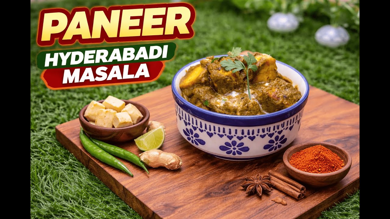 Paneer Hyderabadi Masala | Quick & Easy Restaurant Style Recipe
