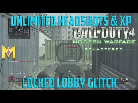 Call Of Duty: Modern Warfare Remastered Glitches - LOCKED Lobbies Glitch - "Unlimited XP Glitch"