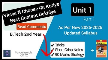 TC Unit 1 - AKTU 2024 New Syllabus (BAS301)| Technical Communication BTech 2nd Year Semester 3 Notes