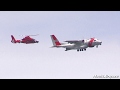 USCG MH-65 Helicopter &amp; USCG C-144 Ocean Sentry In Downtown Miami Fly-Over 2020 Salute