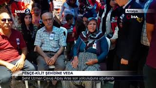 Şehit Uzman Çavuş Alpay Aras Son Yolculuğuna Uğurlandı