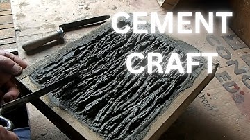 Carving Bark... Cement Craft Ideas