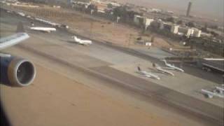 Gulf Air A343 Take Off from Cairo