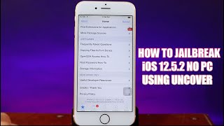 How to Jailbreak iOS 12.5.2 on iPhone 6/6plus/5s/iPadMini2 - No Computer