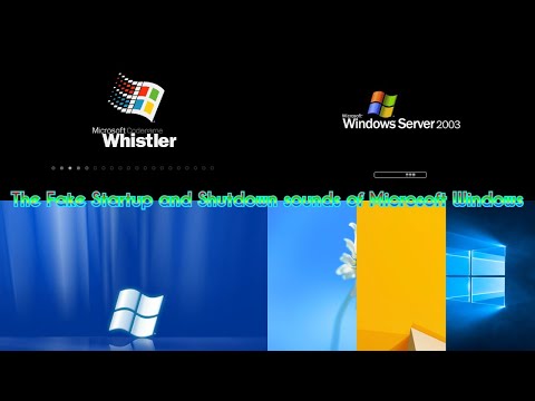 Fake Startup and Shutdown Sounds of Microsoft Windows.