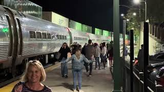 NS - Amtrak 171 meet at Kemper St Station.